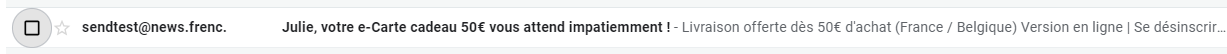exemple de personnalisation de l'objet