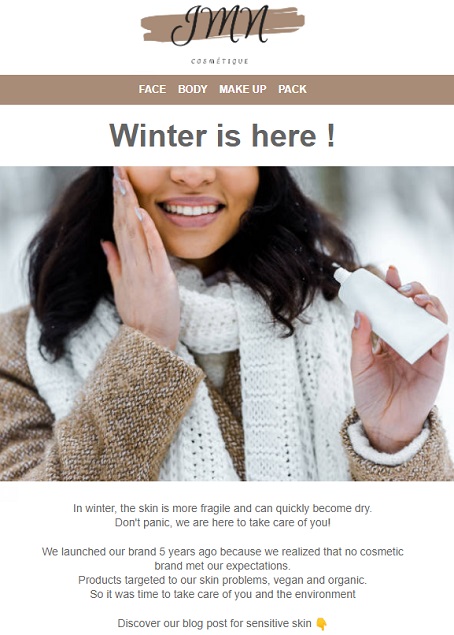 Newsletter with personalized content